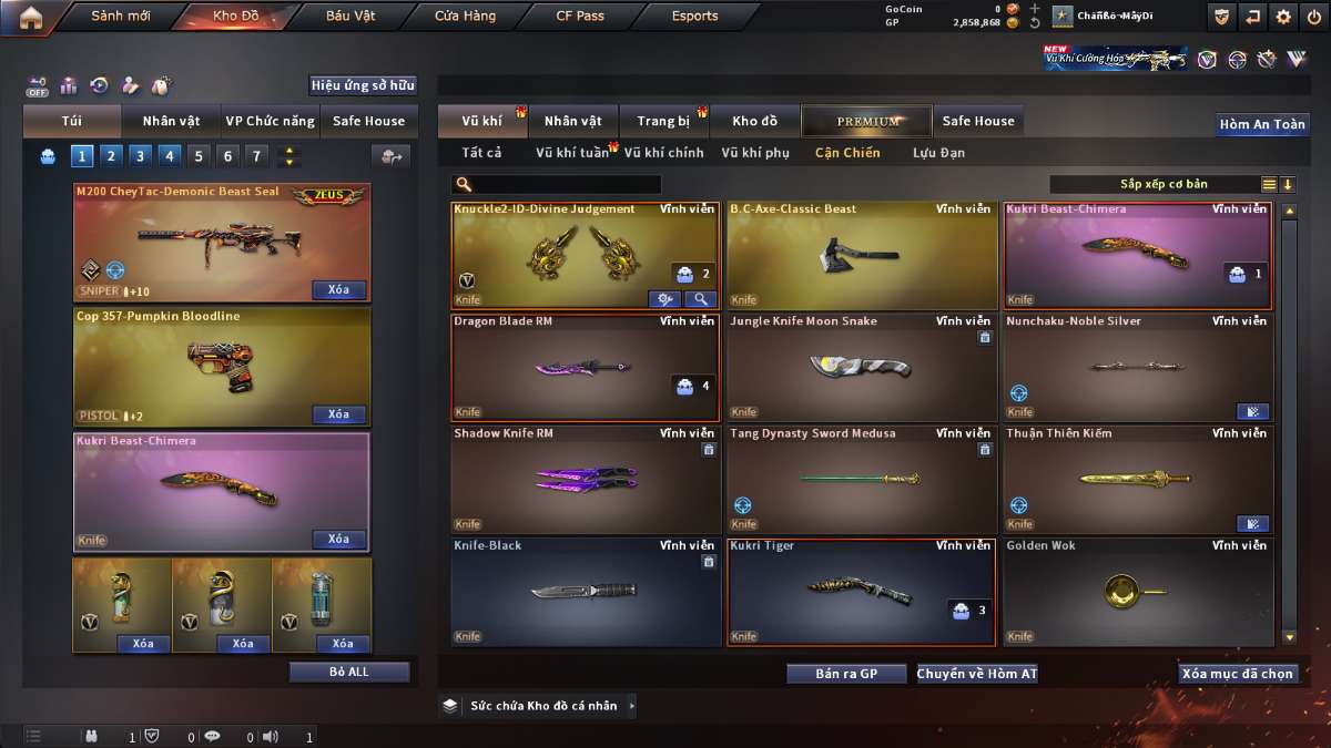 shop acc cf uy tin gia re